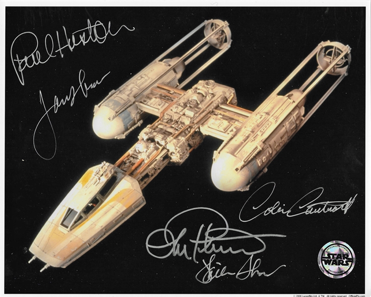 Y-Wing Fighter Model Designers Signed 8" x 10" Color Photo (PSA/DNA Guaranteed)