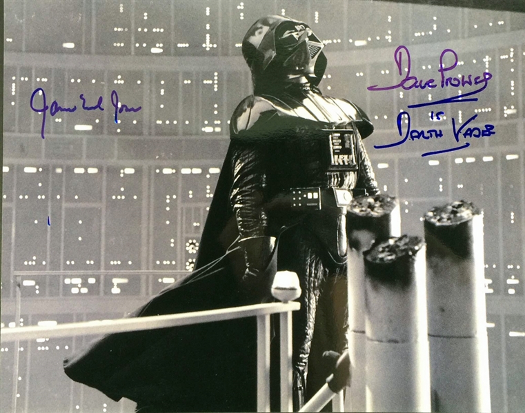 Darth Vader: David Prowse & James Earl Jones Signed 11" x 14" Photo from "The Empire Strikes Back" (#2)(PSA/DNA Guaranteed)