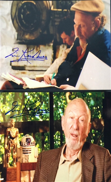 Irvin Kershner: Lot of Two (2) Signed 8" x 10" Color Photos (PSA/DNA Guaranteed)