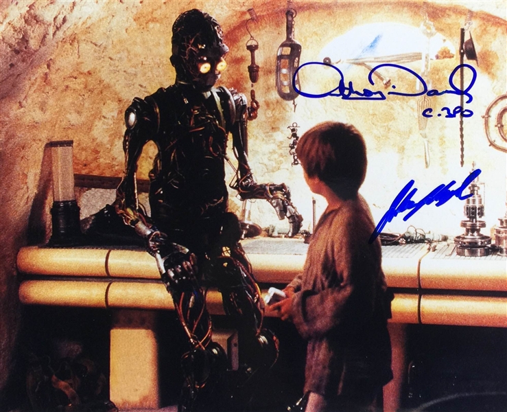 Jake Lloyd & Anthony Daniels Dual Signed 8" x 10" Color Photo from "Episode I" (PSA/DNA Guaranteed)