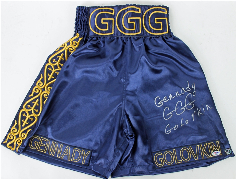 Gennady Golovkin ("GGG") Signed Custom Boxing Trunks (PSA/DNA)