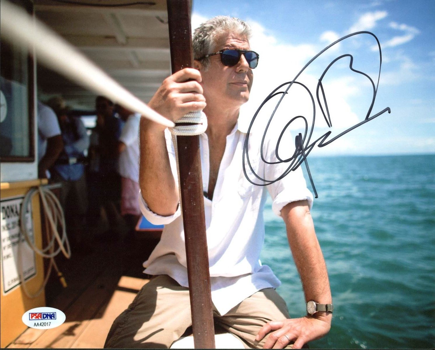 Lot Detail - No Reservations: Anthony Bourdain Signed 8" x 10" Photo