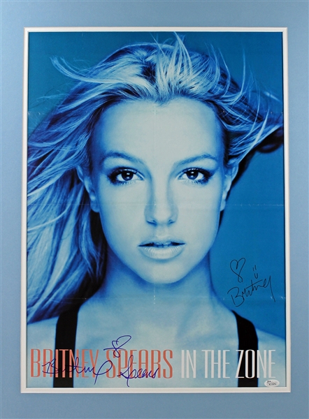 Britney Spears RARE Full Name Signed & Matted 18" x 24" Poster (JSA)