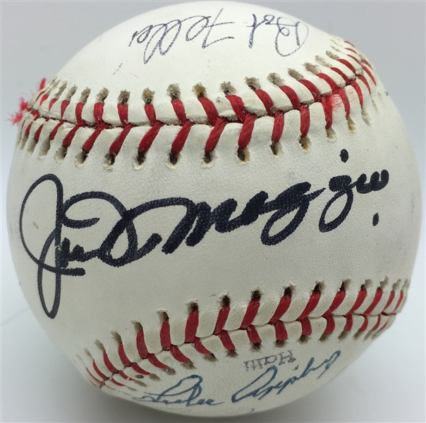 MLB Legends Multi-Signed Baseball w/ DiMaggio, Ford, Feller & Others (PSA/JSA Guaranteed)