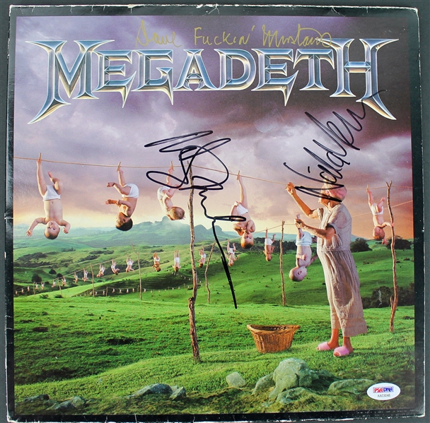 Megadeth Group Signed "Youthanasia" Record Album (PSA/DNA)