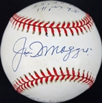 Joe DiMaggio RARE Ltd. Ed. Signed OAL Baseball w/ 5 Handwritten Stats (PSA/DNA)