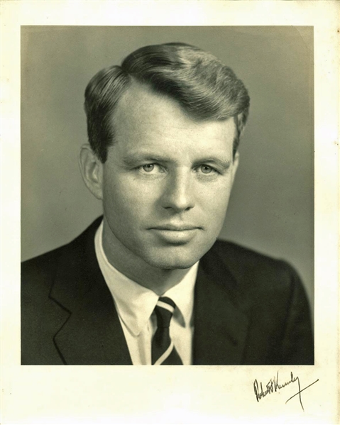 Robert F. Kennedy Signed 8" x 10" B&W Portrait Photo (PSA/DNA)