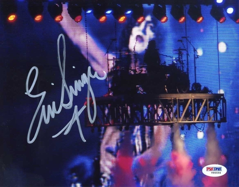 KISS: Eric Singer Signed 8"x 10" Color Photo (PSA/DNA)