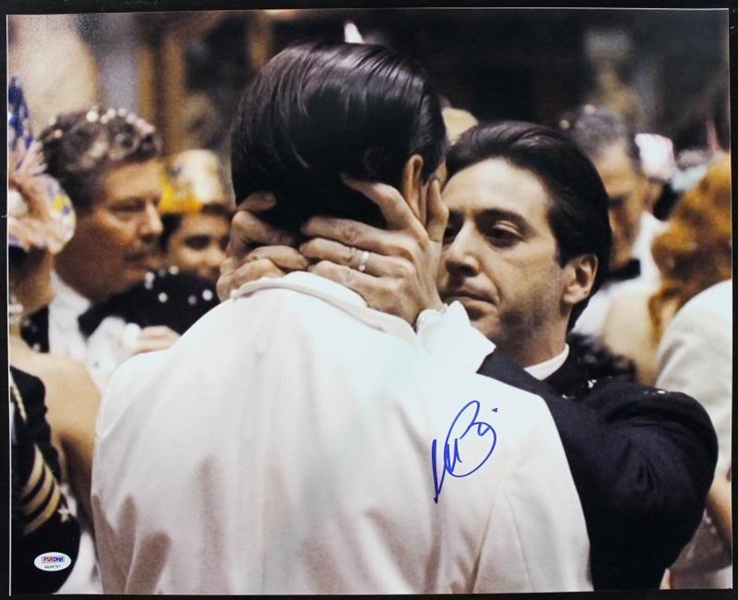 Al Pacino "Godfather II" Signed "Kiss of Death" Scene 16" x 20" Photo (PSA/DNA)