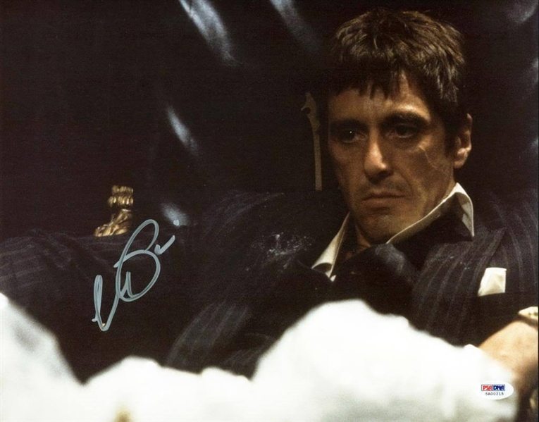 Al Pacino Beautiful Signed 11" x 14" Color Photo from "Scarface" with Full Signature (PSA/DNA ITP)