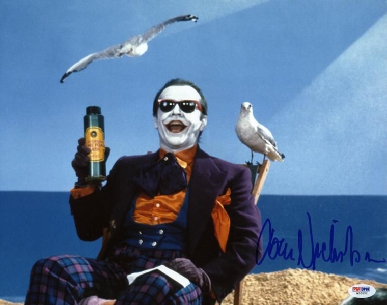 Jack Nicholson Signed 11" x 14" Color Photo as "The Joker" (PSA/DNA)