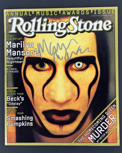 Marilyn Manson Signed 1997 Rolling Stone Magazine