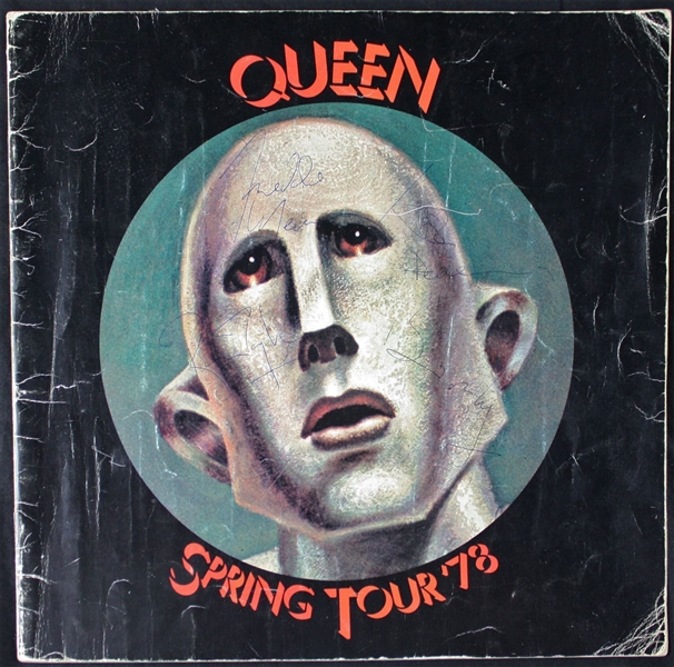 Queen Rare Group Signed 78 Spring Tour Program (PSA/DNA)