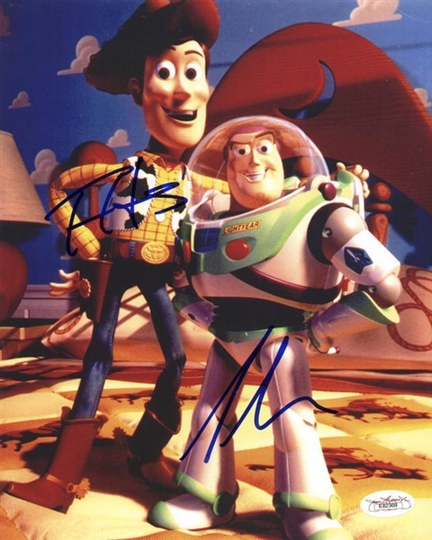 "Toy Story": Tim Allen & Tom Hanks Dual Signed 8" x 10" Color Photo (JSA)