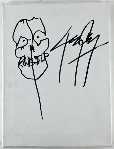 The Misfits Autograph Lot with Jerry Only Skull Sketch & Group Signed Pickguard (PSA/JSA Guaranteed)