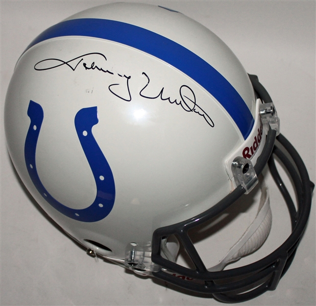 Johnny Unitas Signed Indianapolis Colts Full Sized Helmet (PSA/DNA)