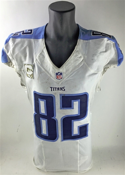 Delanie Walker Signed Game Used 2015 Titans Jersey In 2 Touchdown Performance! (PSA/DNA & NFL)