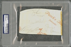 The Beatles Signed Punch Hotel 4" x 6" Album Page (PSA/DNA Encapsulated)