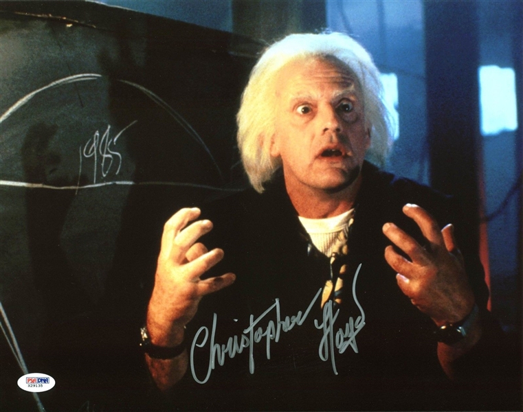 Christopher Lloyd Signed 11" x 14" Color Photo from "Back to the Future" (PSA/DNA)