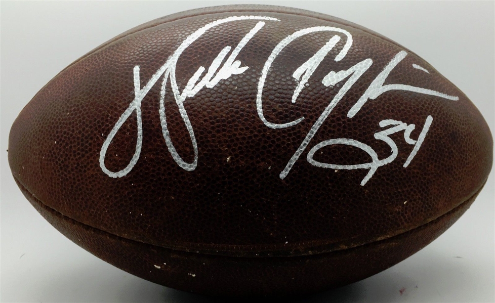 Walter Payton Stunning Signed Game Used NFL Rozelle Football (JSA)