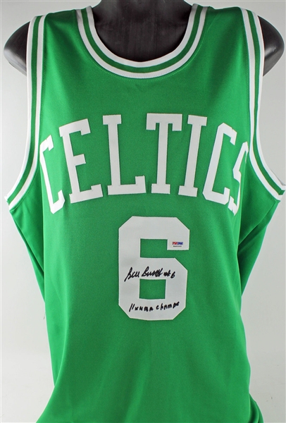Bill Russell Signed "11x NBA Champs" Boston Celtics Jersey (PSA/DNA)