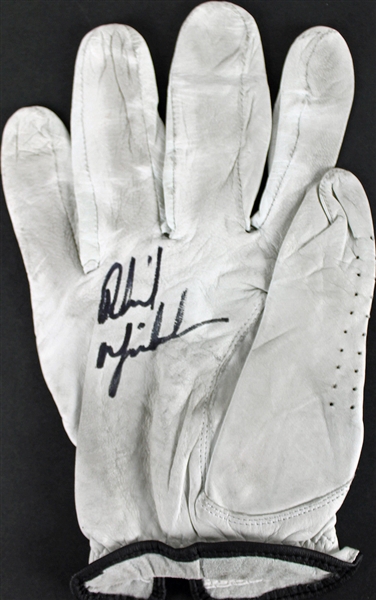 Phil Mickelson Personally Used & Signed Callway Golf Glove (JSA)