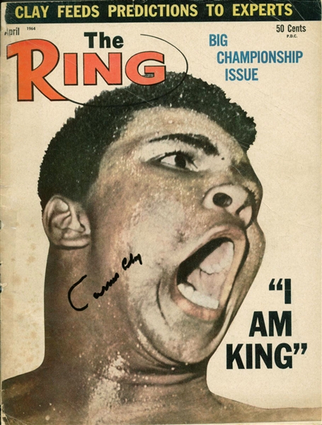 Muhammad Ali Signed The Ring Magazine w/ Rare "Cassius Clay" Autograph! (JSA)