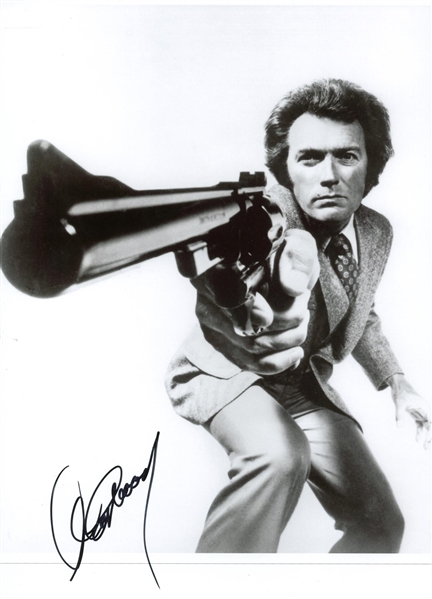 Clint Eastwood Signed 11" x 14" Dirty Harry Photograph (PSA/JSA Guaranteed)