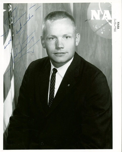 Neil Armstrong Signed Official NASA Astronaut Class of 1962 8" x 10" Photograph! (PSA/JSA Guaranteed)
