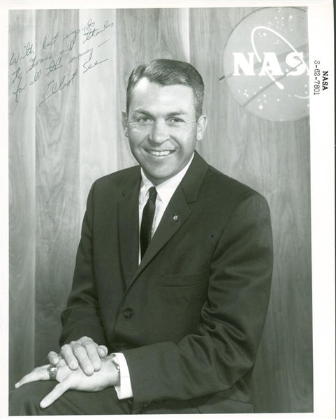 Elliot See Signed 1962 NASA 8" x 10" Photograph w/ "Thanks for All The Money" Inscription! (PSA/JSA Guaranteed)