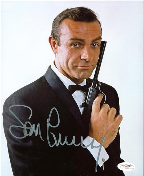 Sean Connery Signed 8" x 10" Color Photo as "Agent 007: James Bond" (JSA)