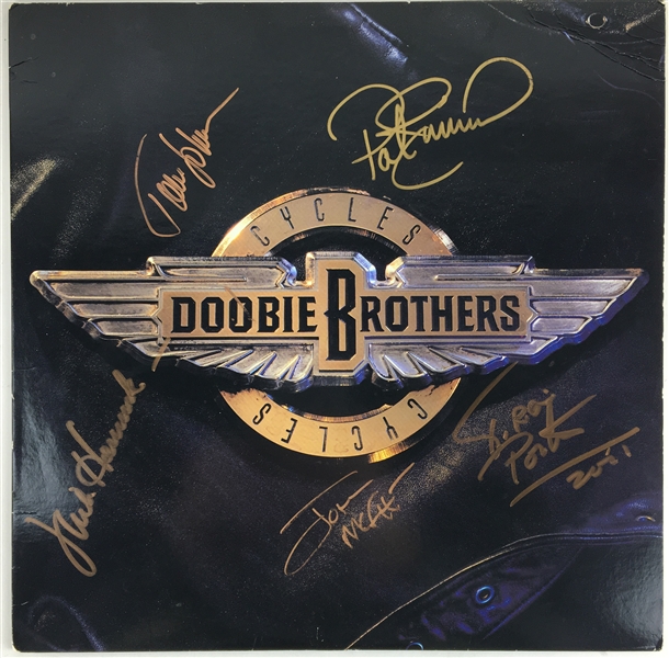 The Doobie Brothers Group Signed "Cycles" Album w/ 4 Signatures (JSA)