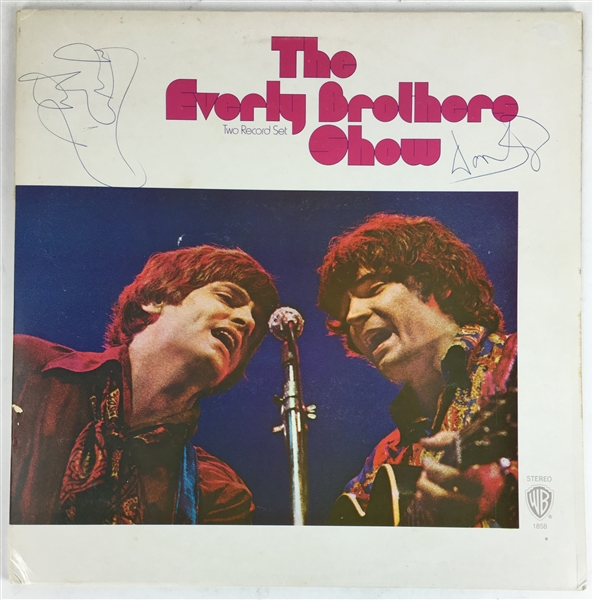 The Everly Brothers Rare Vintage Signed "The Every Brother Show" LP Set (PSA/JSA Guaranteed)
