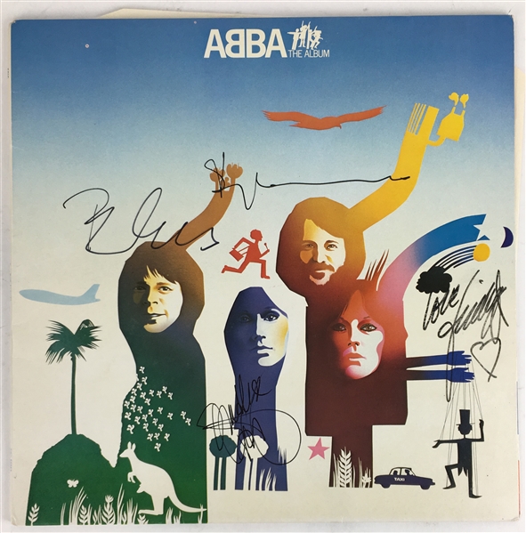 ABBA Rare Group Signed "The Album" LP w/ 4 Signatures! (PSA/JSA Guaranteed)