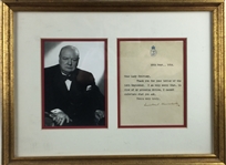 Winston Churchill Signed 1914 Typed Letter (PSA/JSA Guaranteed)