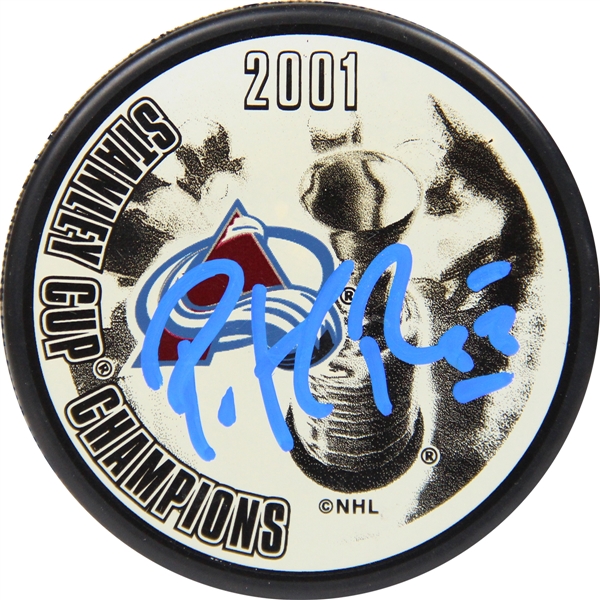 Patrick Roy Signed 2001 Stanley Cup Champion Hockey Puck (PSA/JSA Guaranteed)
