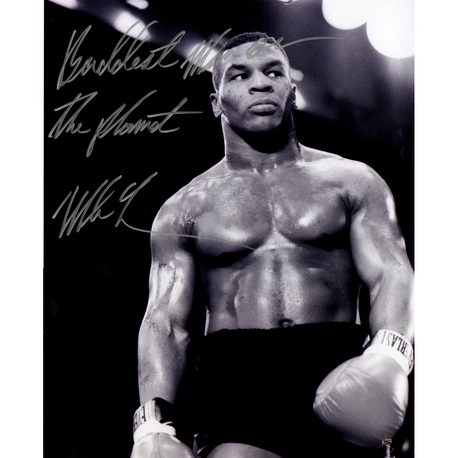 Mike Tyson Signed 16" x 20" Photograph w/ "Baddest Man on the Planet" Inscription (Steiner Sports)
