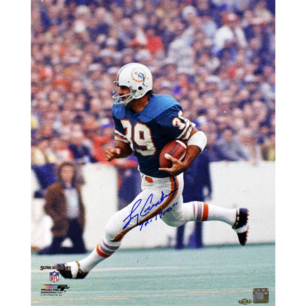 Larry Csonka Signed & Inscribed "17-0" 16" x 20" Miami Dolphins Photograph (Steiner Sports)