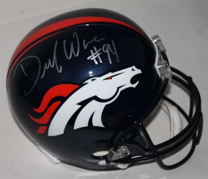 DeMarcus Ware Signed Full Sized Denver Broncos Helmet (PSA/DNA)