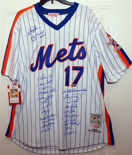 1986 NY Mets (WS Champs) Team Signed Keith Hernandez Jersey (24 Sigs)(Steiner Hologram)