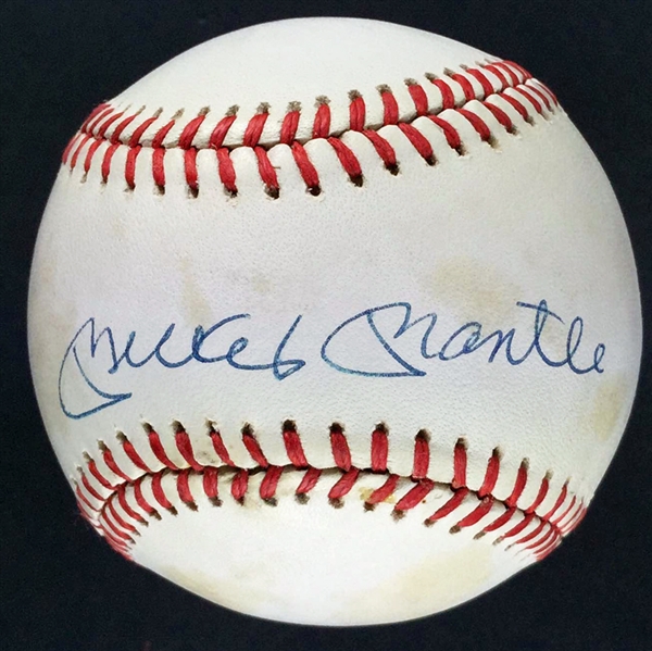 Mickey Mantle Signed OAL Baseball (JSA)