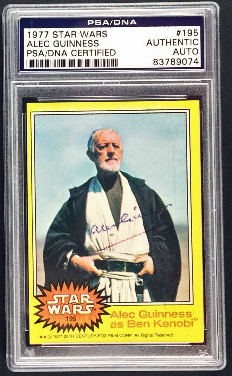 Lot Detail - Sir Alec Guinness RARE Signed 1977 Star Wars ...