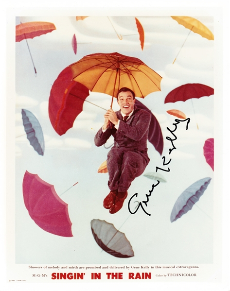 Gene Kelly Signed 8" x 10" Color Photo from "Singin in the Rain" (PSA/JSA Guaranteed)