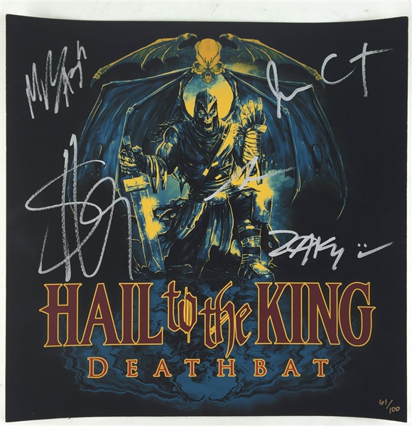 Avenged Sevenfold Signed "Hail to The King" Signed Limited Edition 12" x 12" Promo Print (PSA/JSA Guaranteed)