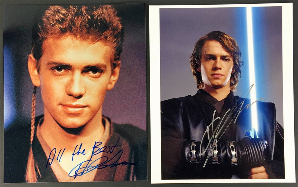 Hayden Christensen: Lot of Two (2) Signed 8" x 10" Photos from Episodes II & III (PSA/JSA Guaranteed)