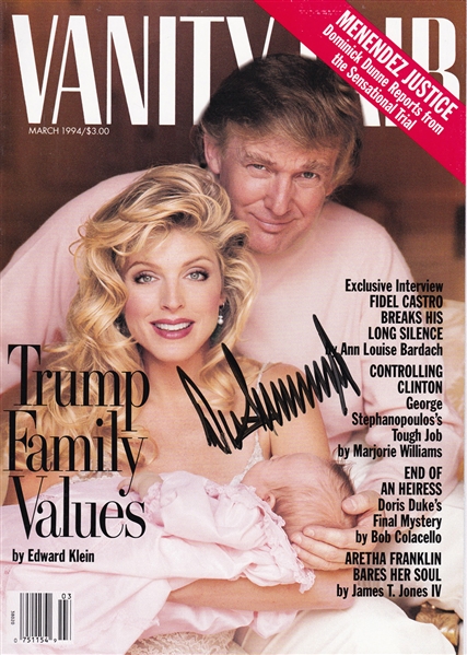 Donald Trump Signed March 1994 Vanity Fair Magazine (PSA/JSA Guaranteed)