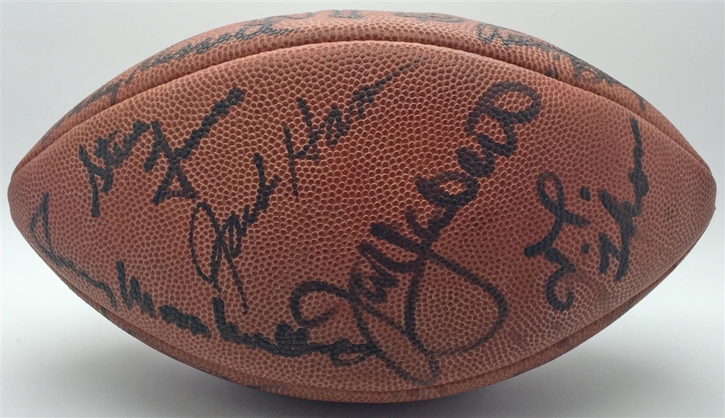 1975 Super Bowl Champion Steelers Multi-Signed Football w/ Noll, Harris, Swann & Others (JSA)