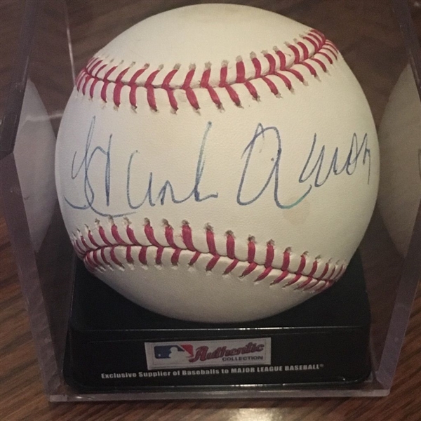 Hank Aaron Signed OML Baseball (Steiner Sports)