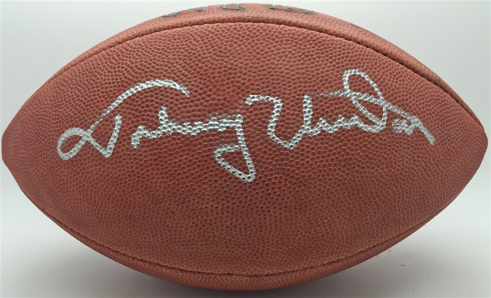 Johnny Unitas Superbly Signed Official NFL Football (JSA)