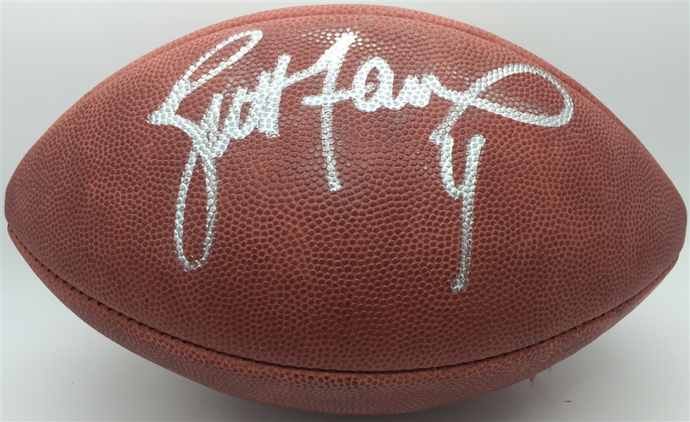 Brett Farve Signed Official NFL Football (JSA)